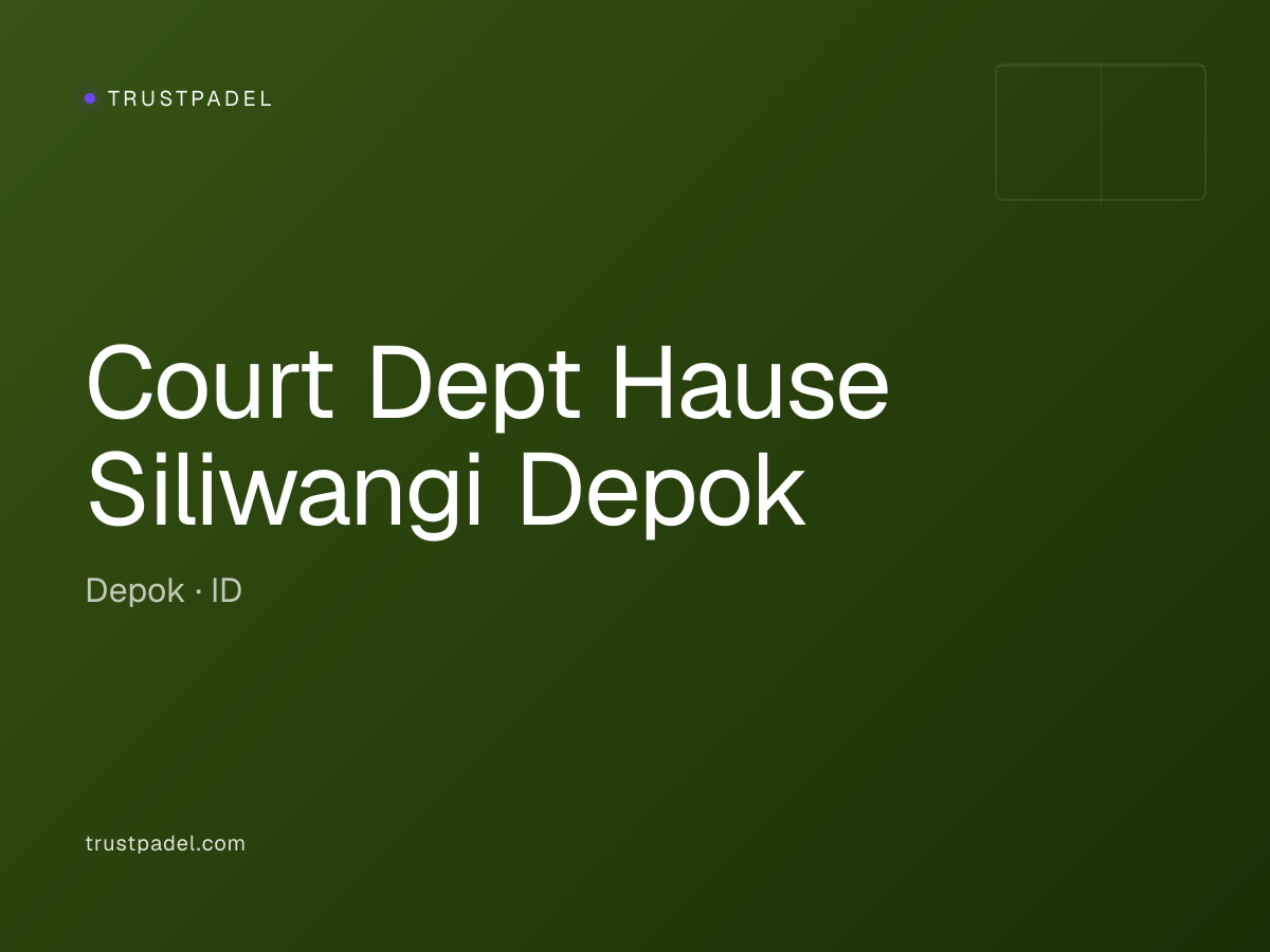 Court Dept Hause Siliwangi Depok padel club