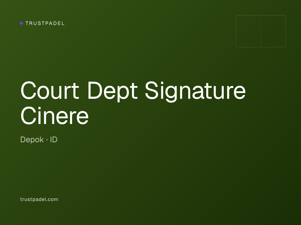 Court Dept Signature Cinere padel club