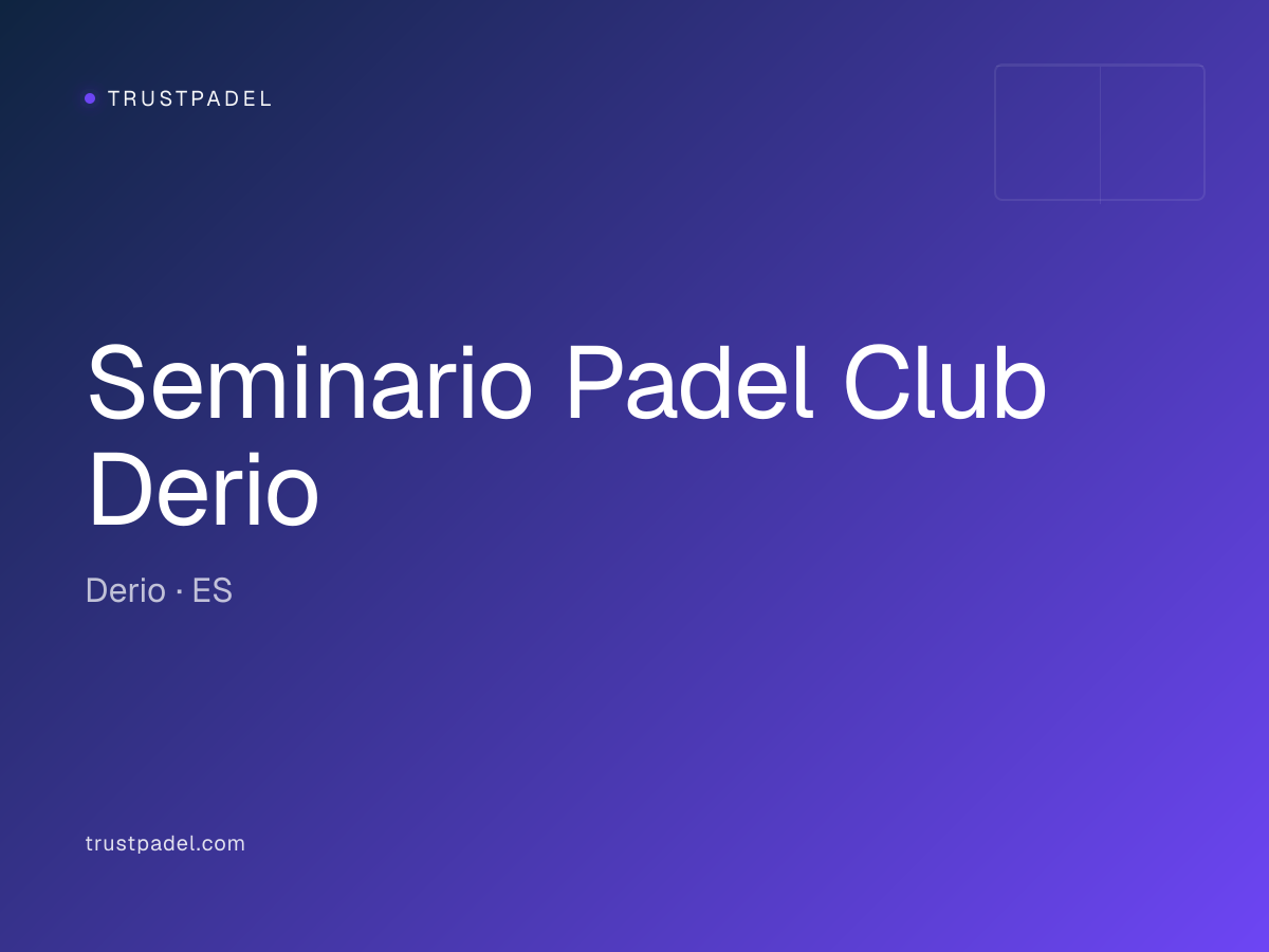 Seminario Padel Club Derio padel club