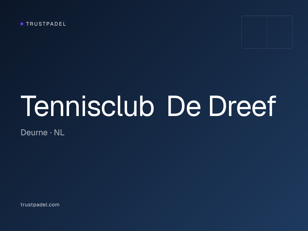 Tennisclub De Dreef padel club