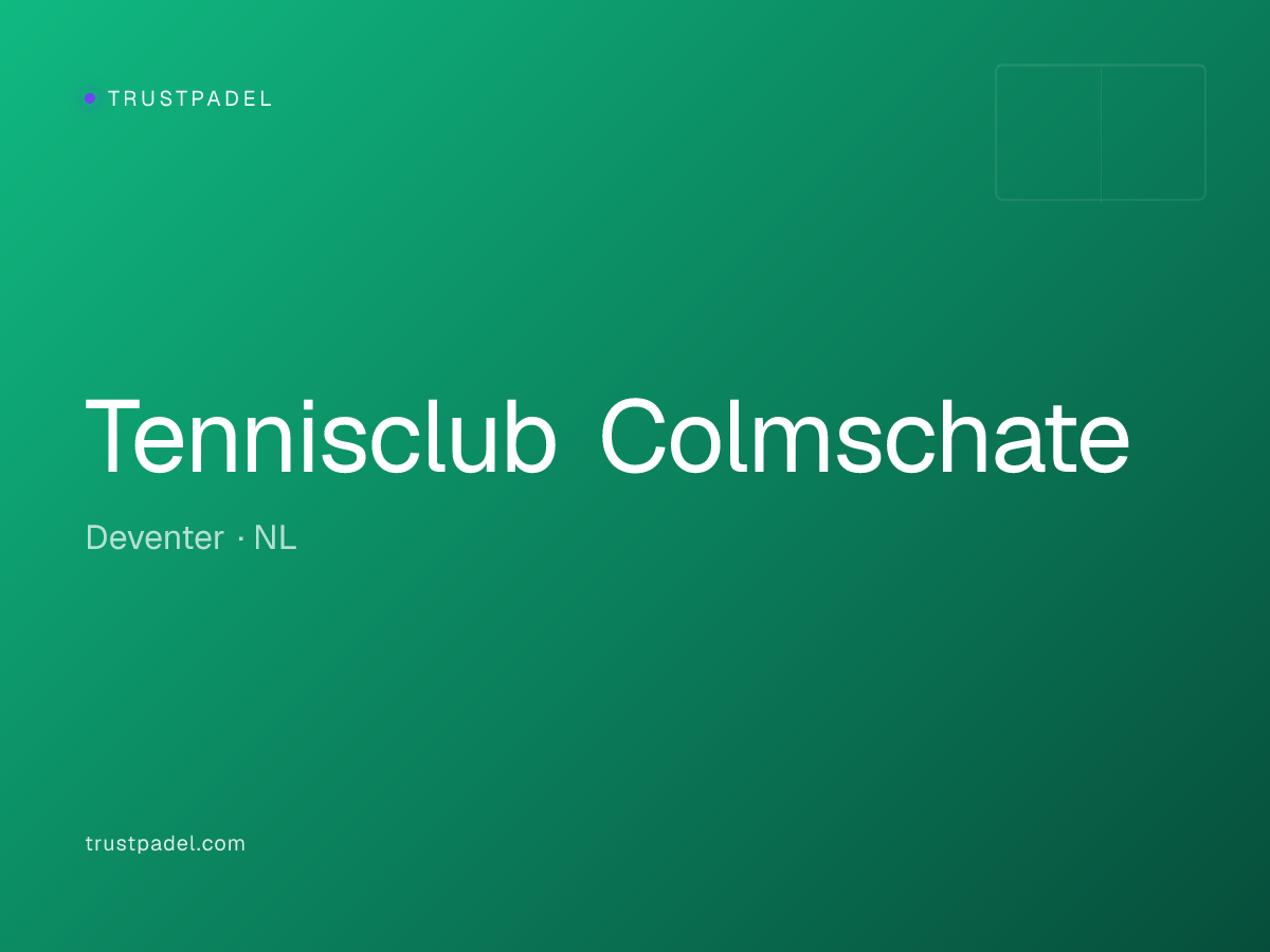 Tennisclub Colmschate padel club