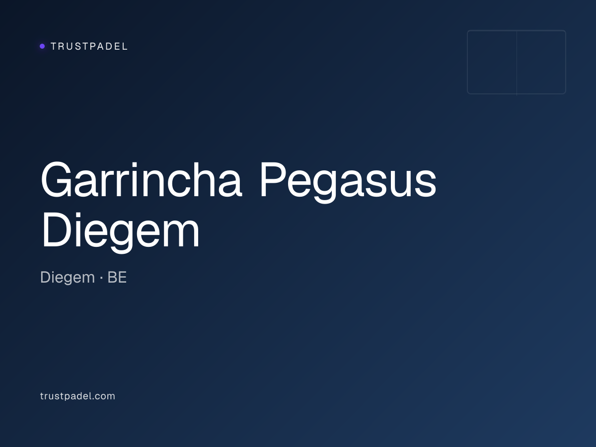 Garrincha Pegasus Diegem padel club