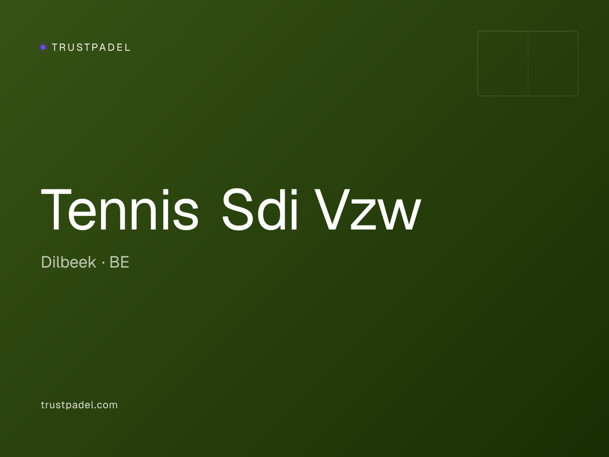 Tennis Sdi Vzw padel club
