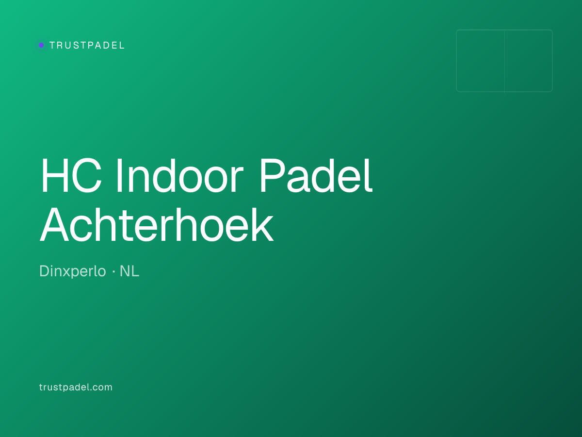 HC Indoor Padel Achterhoek padel club