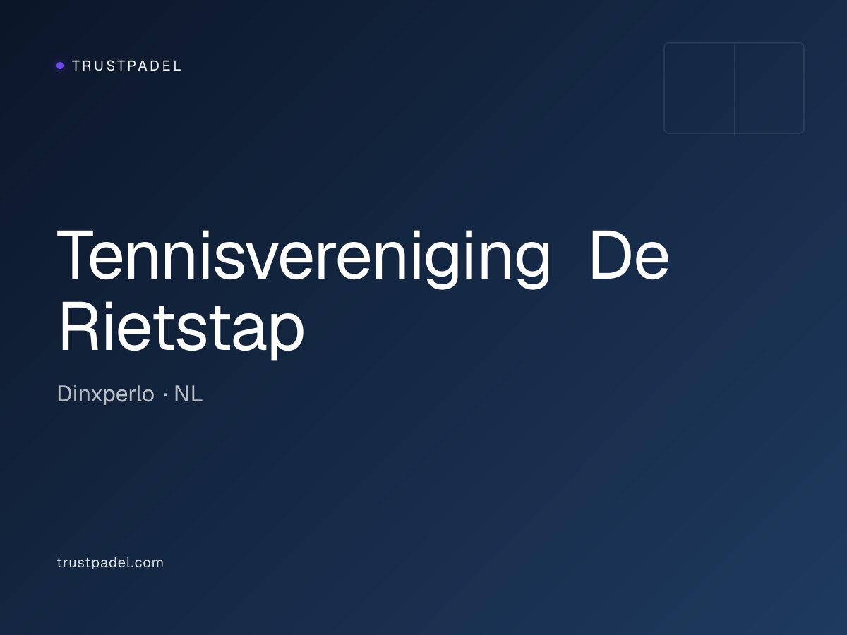 Tennisvereniging De Rietstap padel club