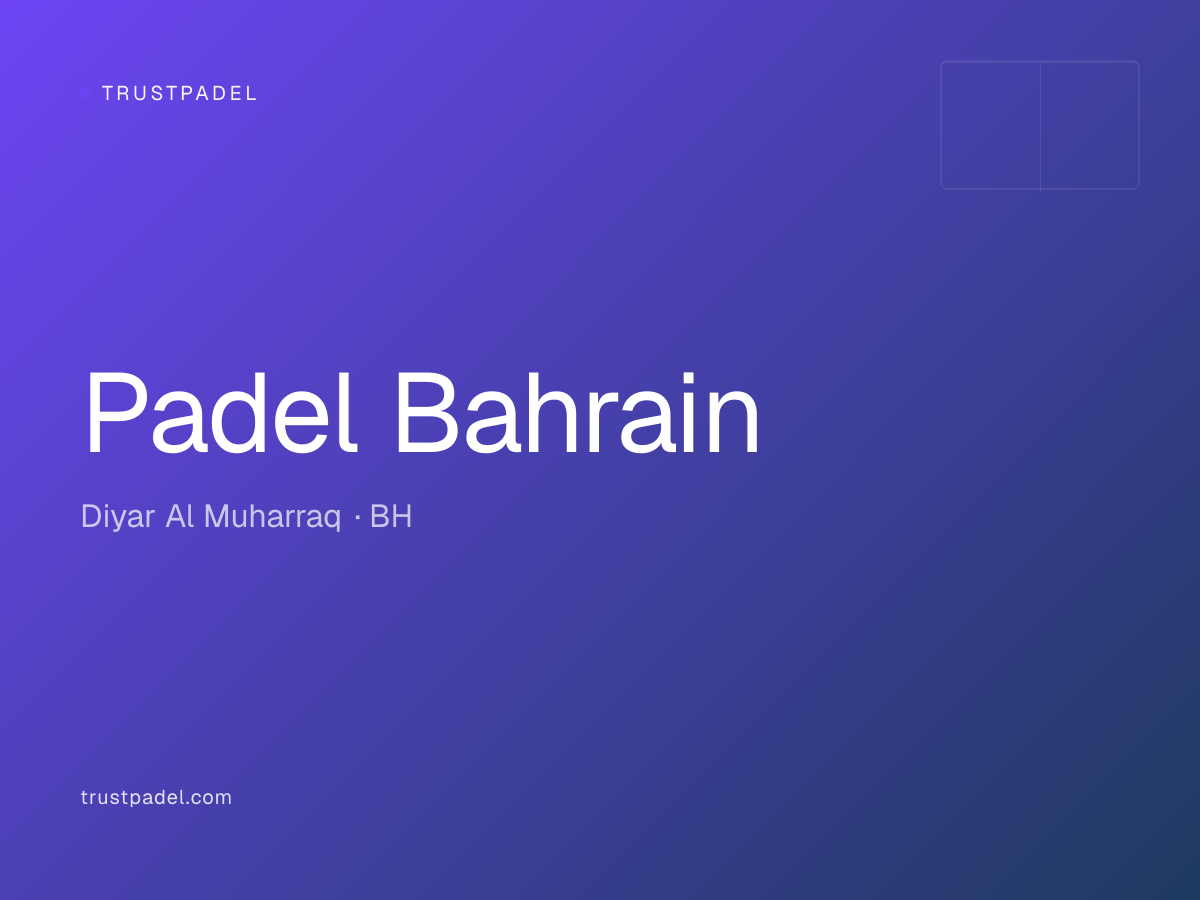 Padel Bahrain padel club