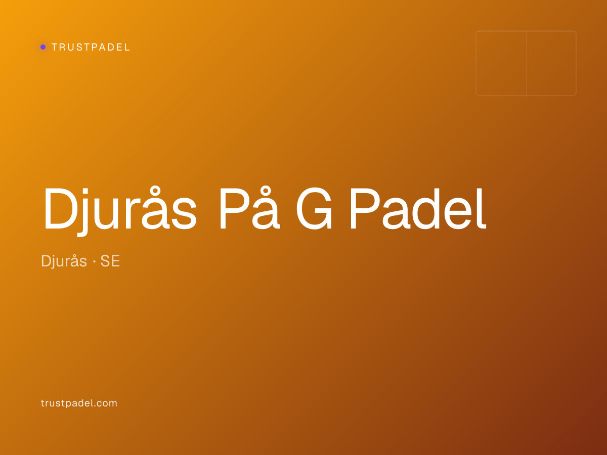 Djurås På G Padel padel club