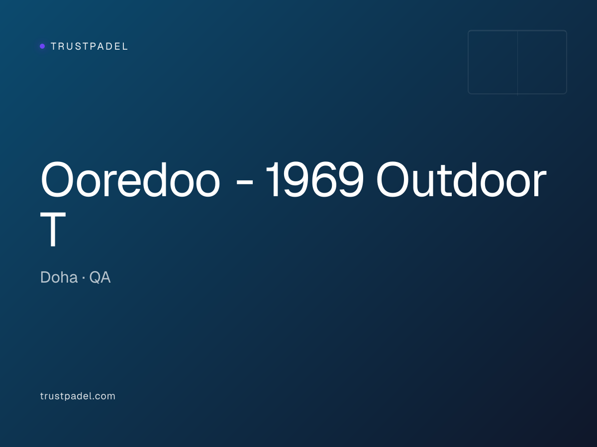 Ooredoo - 1969 Outdoor T padel club