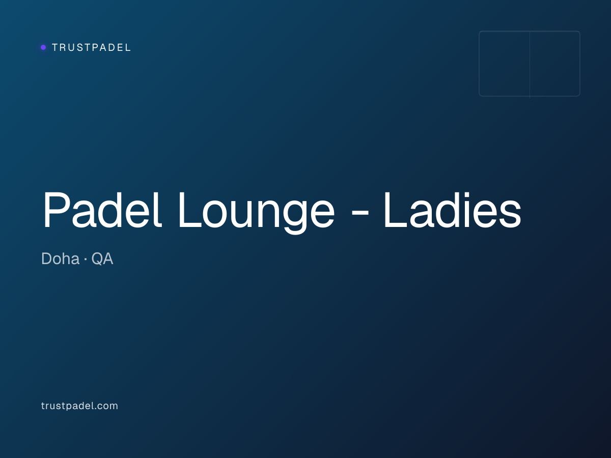 Padel Lounge - Ladies padel club