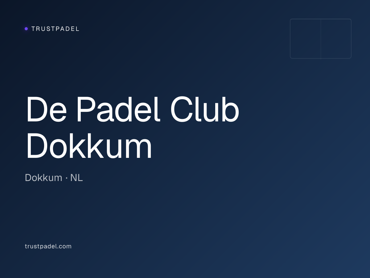 De Padel Club Dokkum padel club
