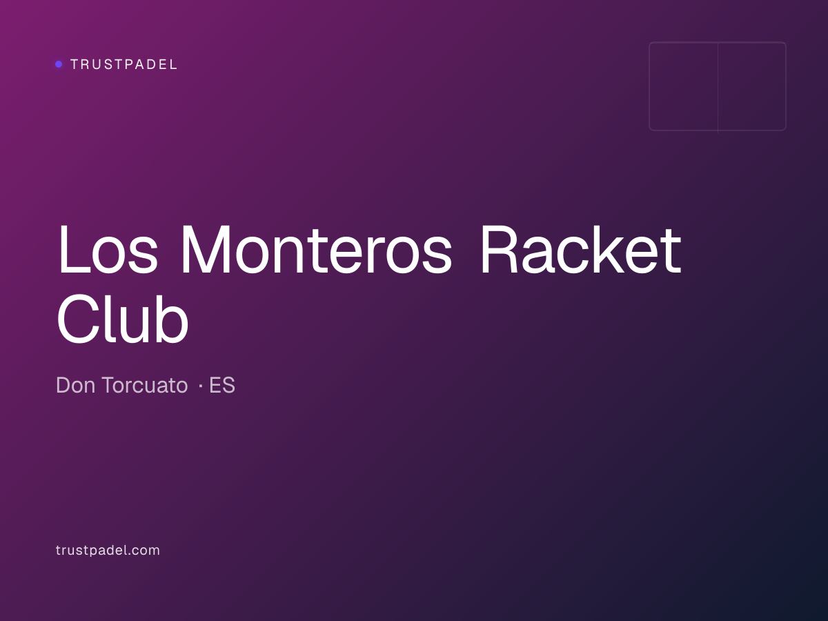 Los Monteros Racket Club padel club