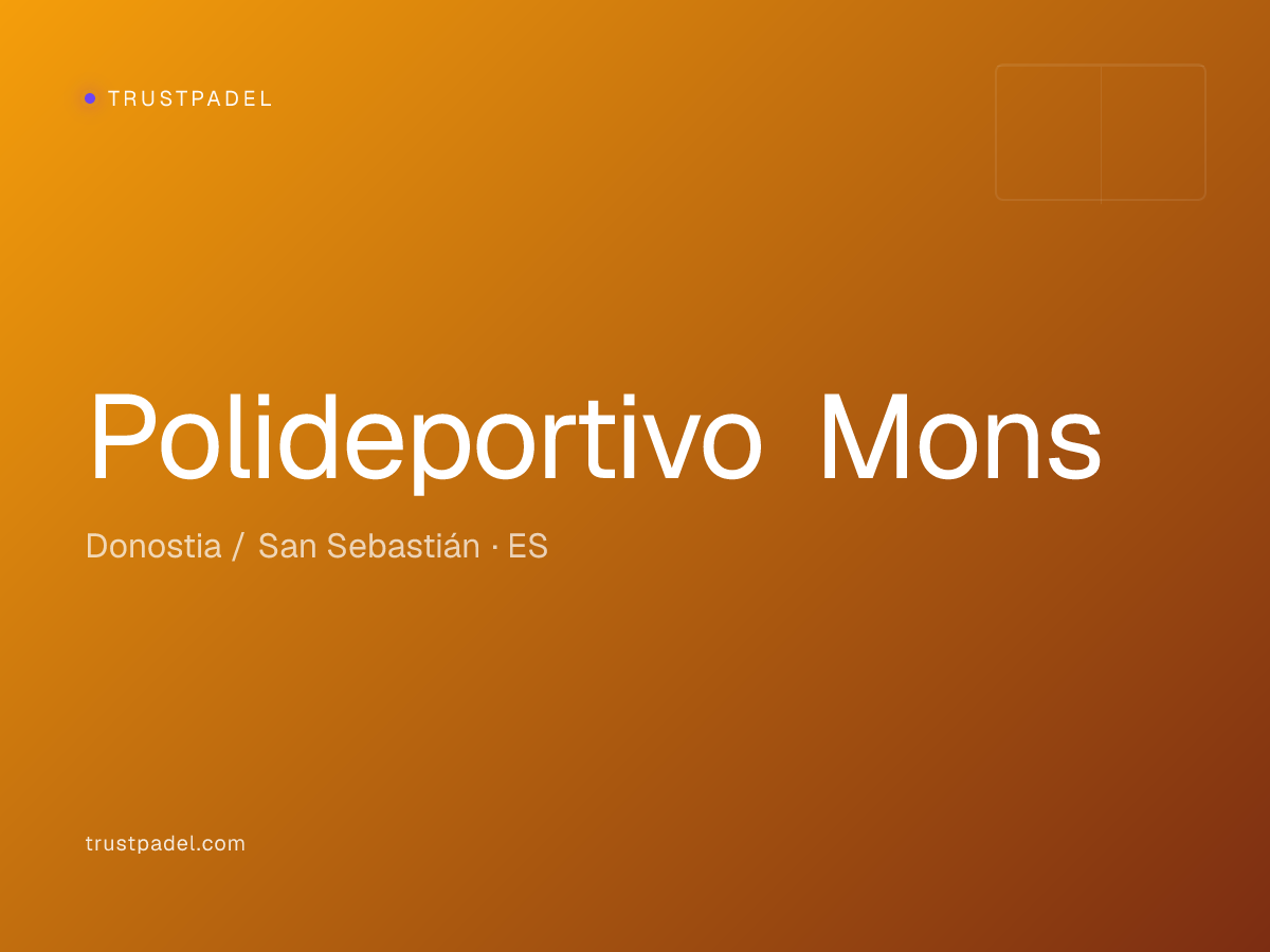 Polideportivo Mons padel club