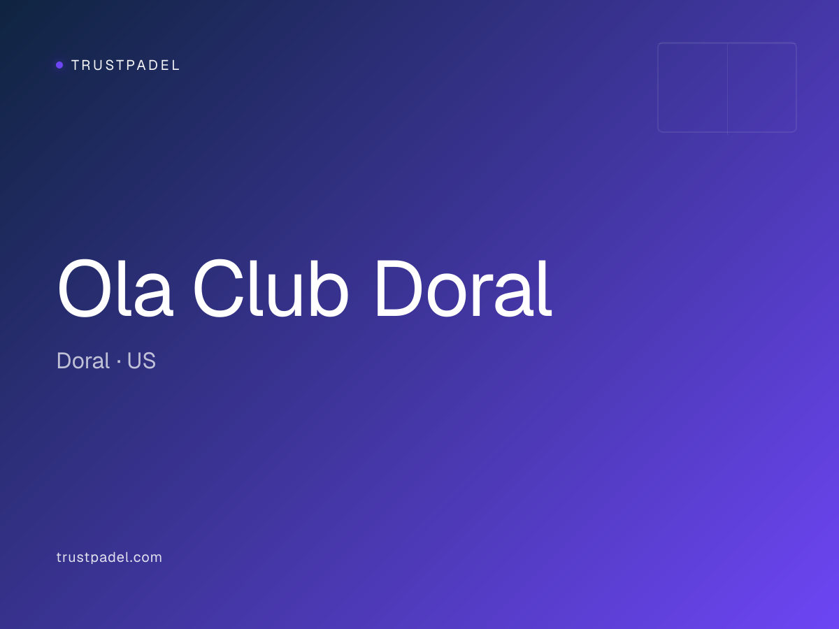 Ola Club Doral padel club