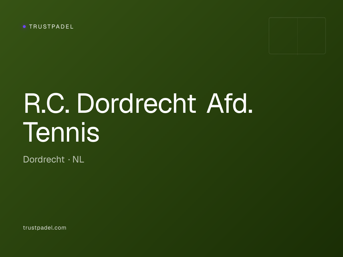 R.C. Dordrecht Afd. Tennis padel club
