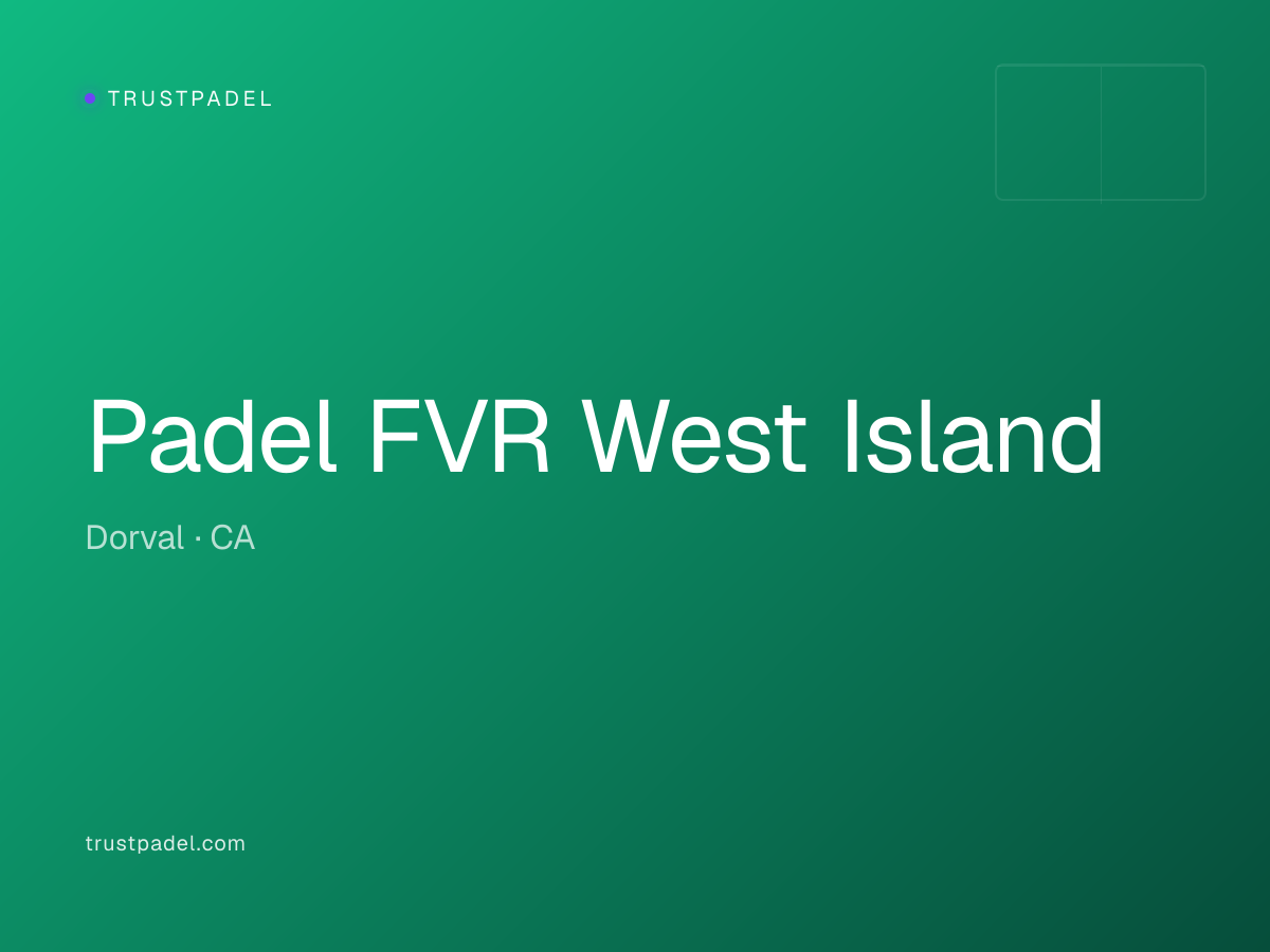 Padel FVR West Island padel club
