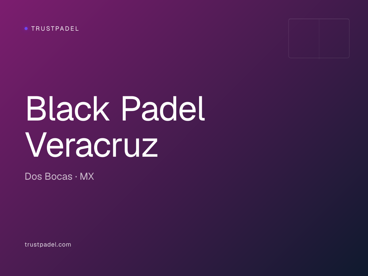 Black Padel Veracruz padel club