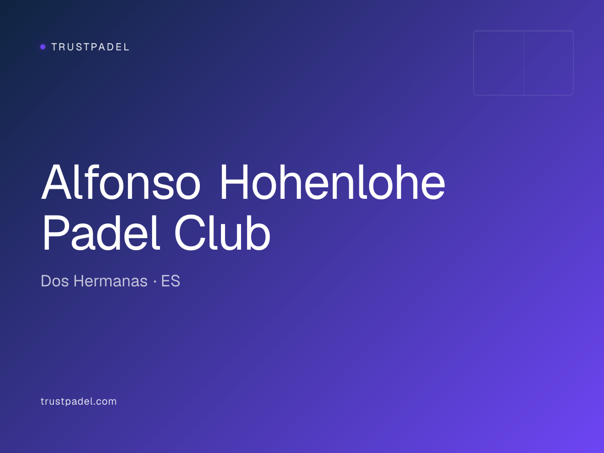 Alfonso Hohenlohe Padel Club padel club