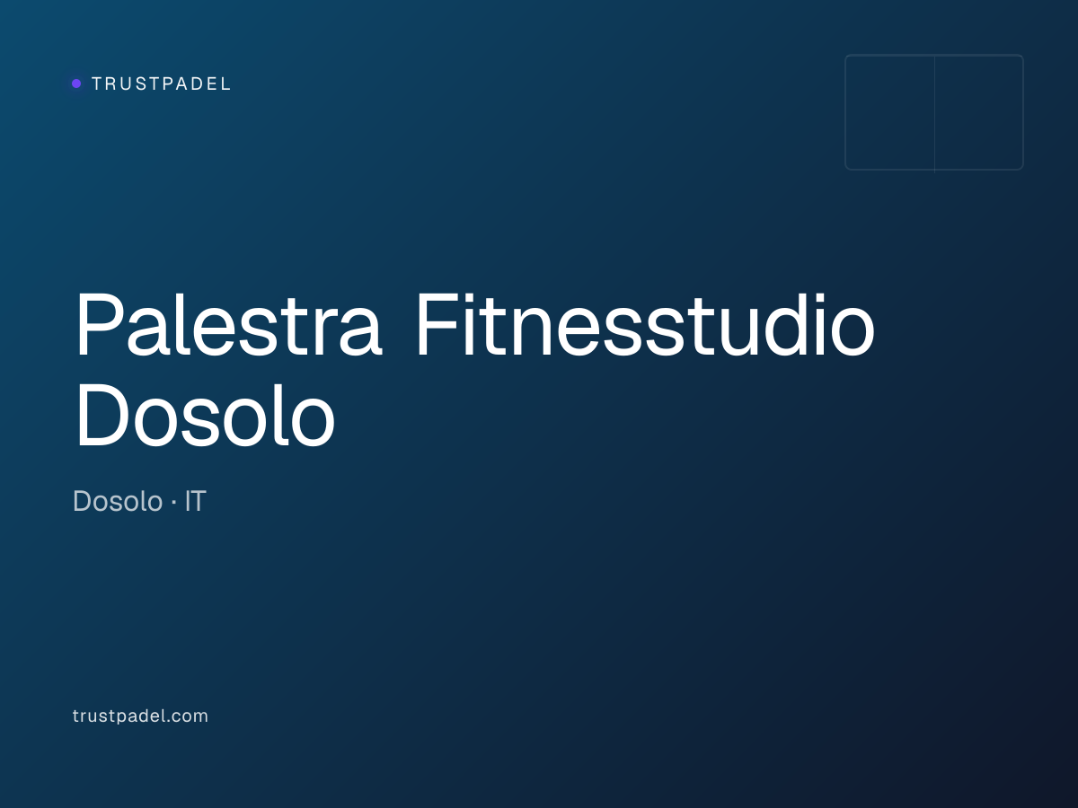 Palestra Fitnesstudio Dosolo padel club