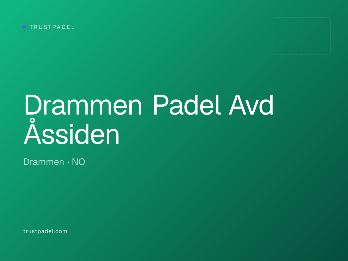 Drammen Padel Avd Åssiden padel club