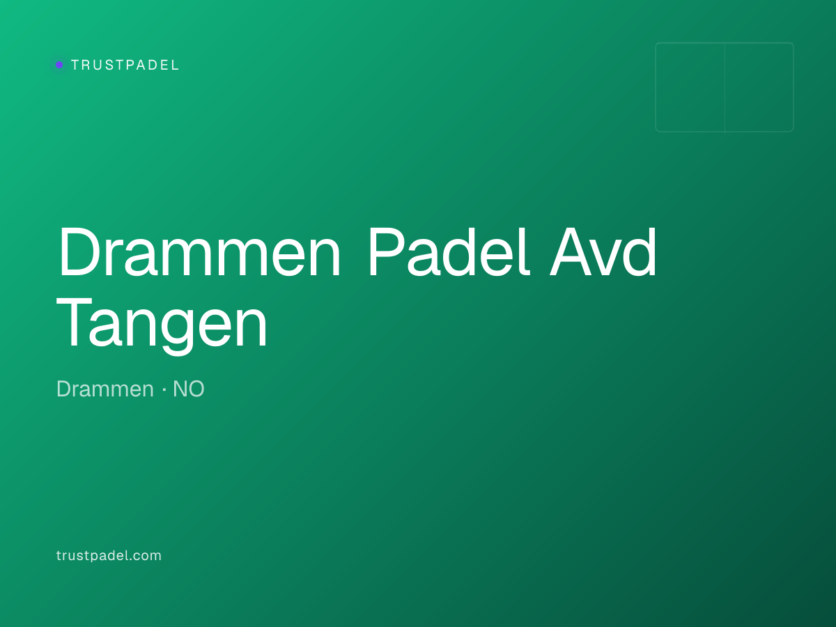 Drammen Padel Avd Tangen padel club