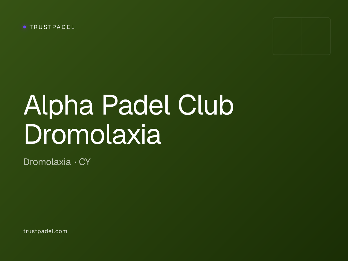 Alpha Padel Club Dromolaxia padel club