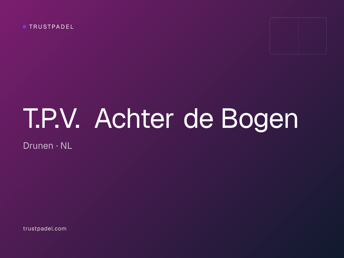 T.P.V. Achter de Bogen padel club