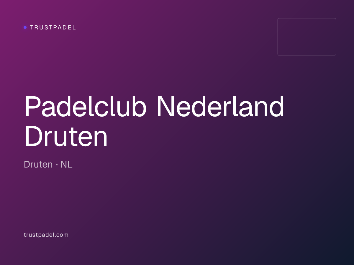 Padelclub Nederland Druten padel club