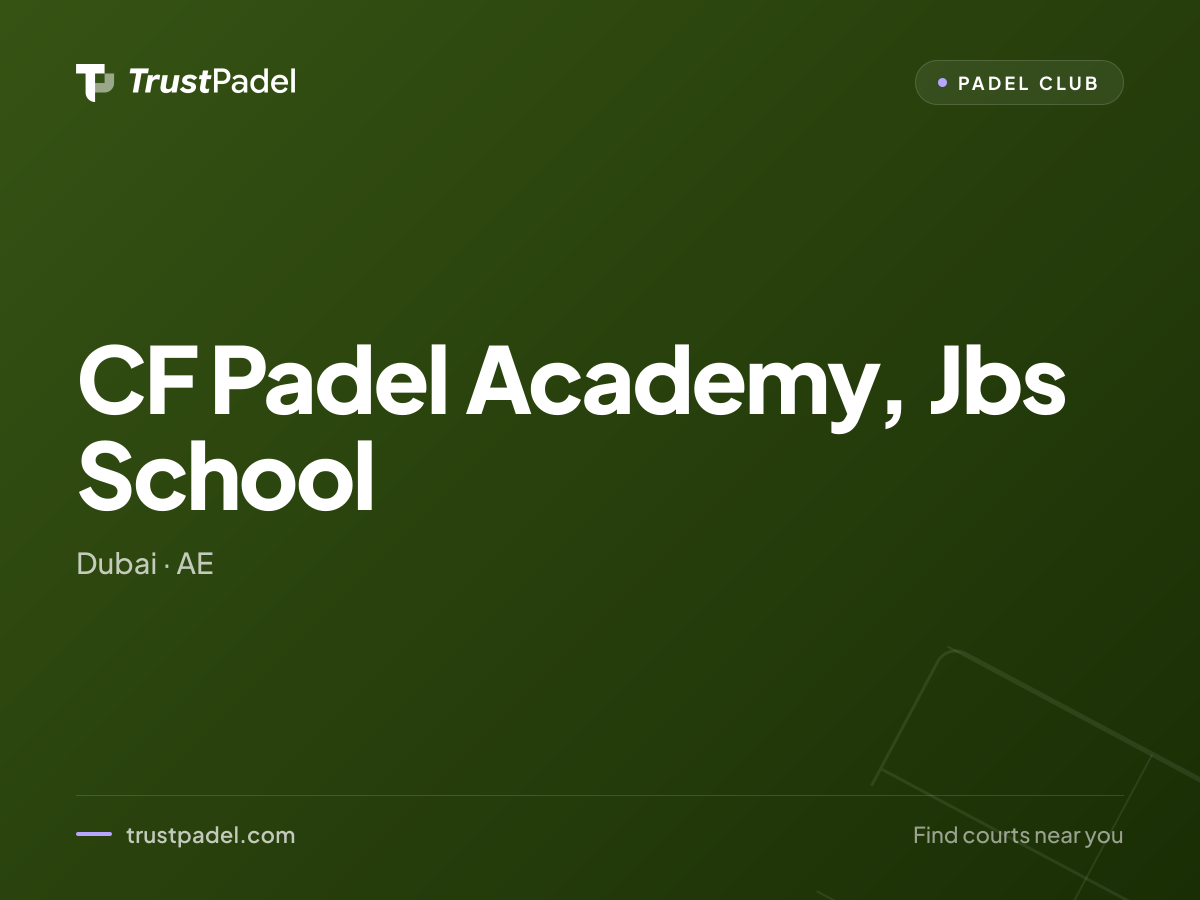 CF Padel Academy, Jbs School padel club