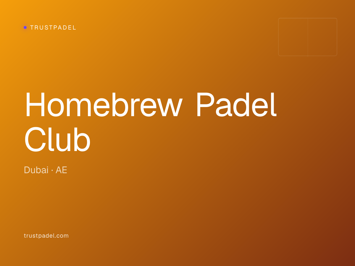 Homebrew Padel Club padel club