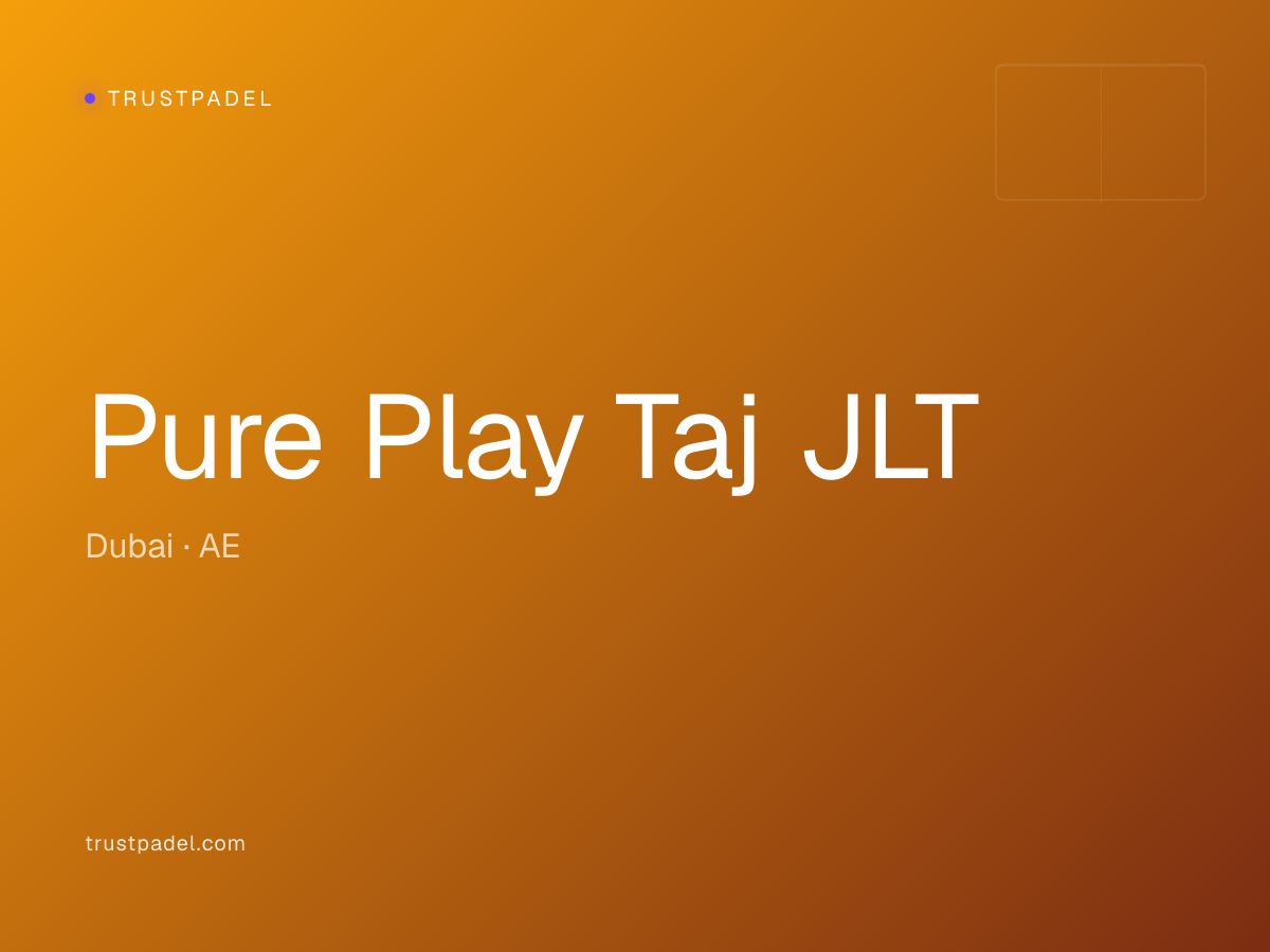 Pure Play Taj JLT padel club