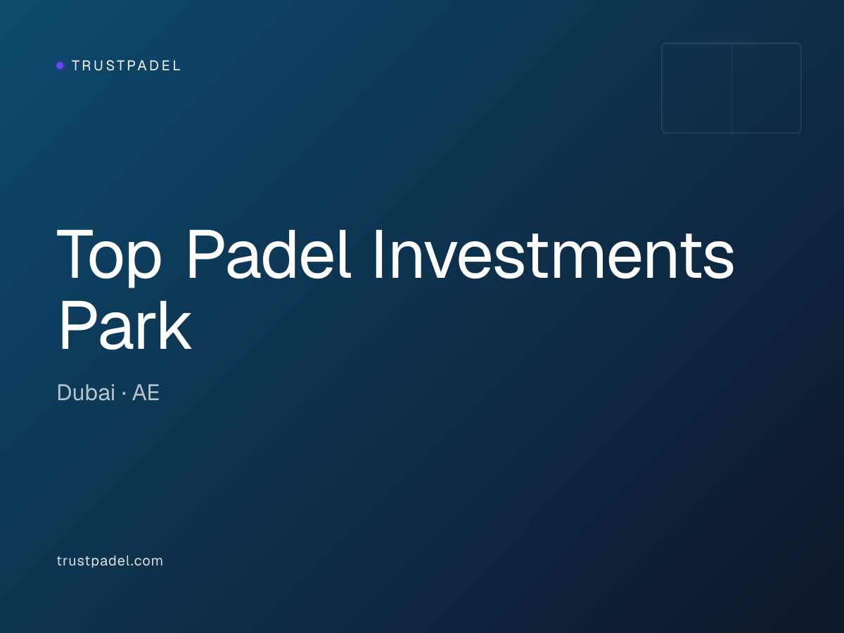 Top Padel Investments Park padel club
