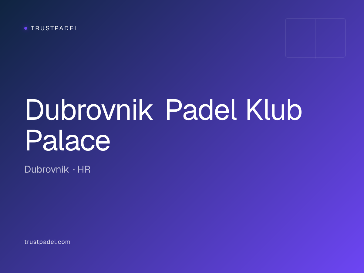 Dubrovnik Padel Klub Palace padel club