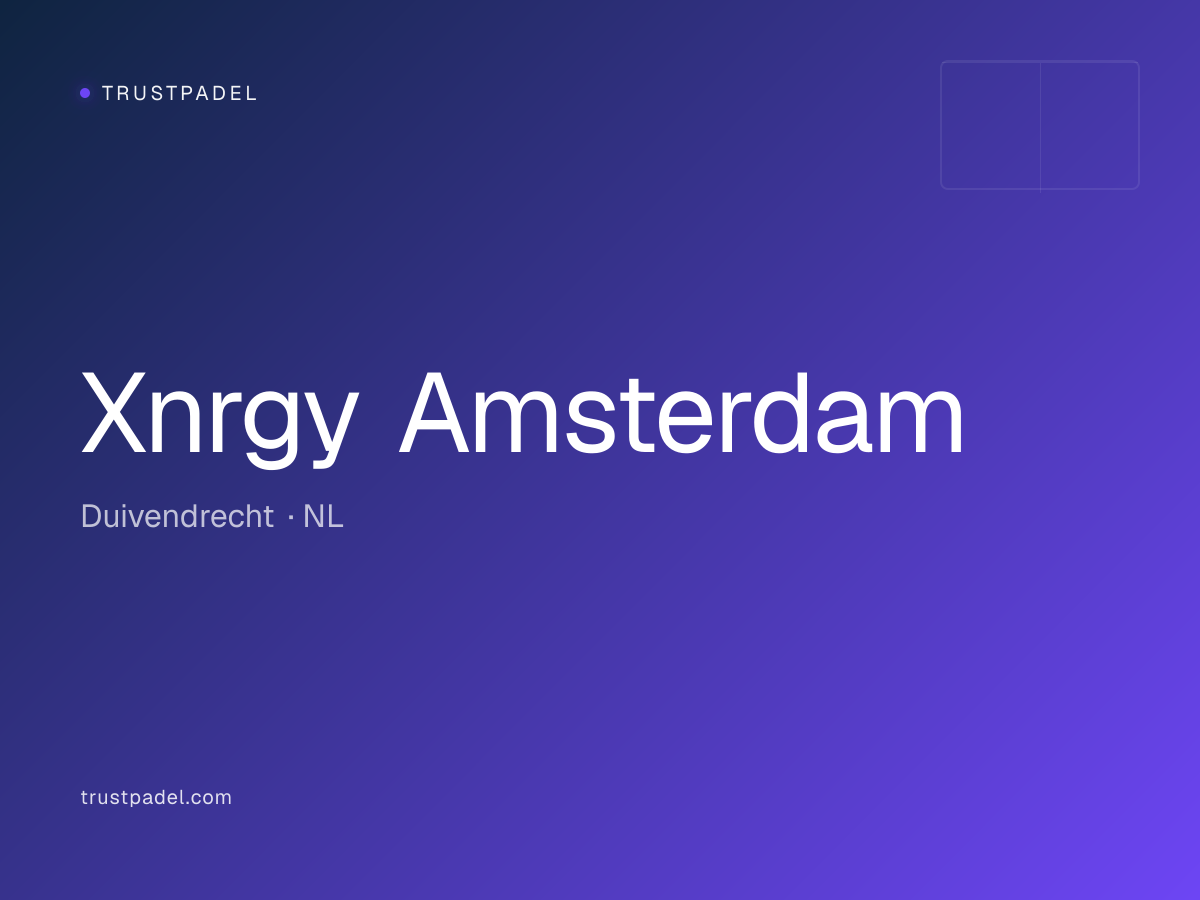 Xnrgy Amsterdam padel club