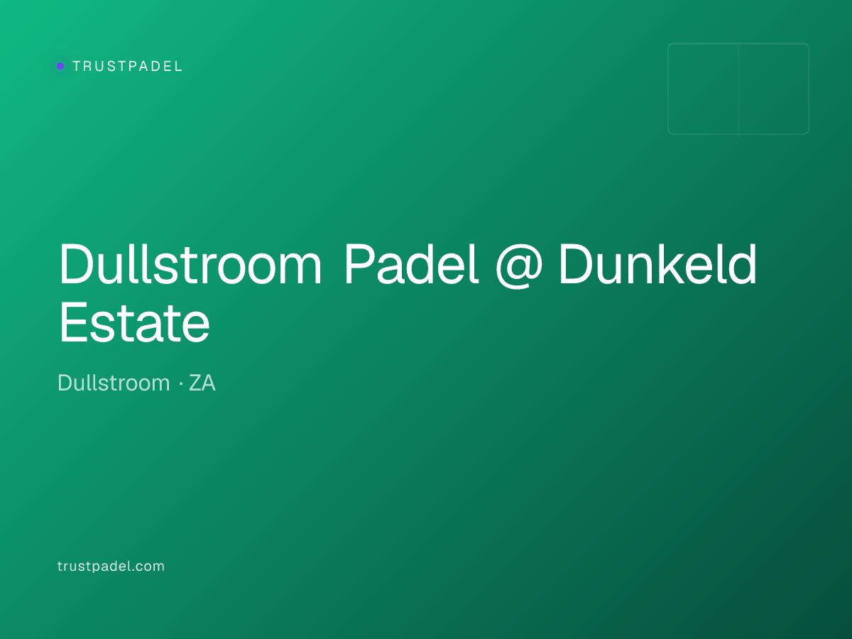 Dullstroom Padel @ Dunkeld Estate padel club