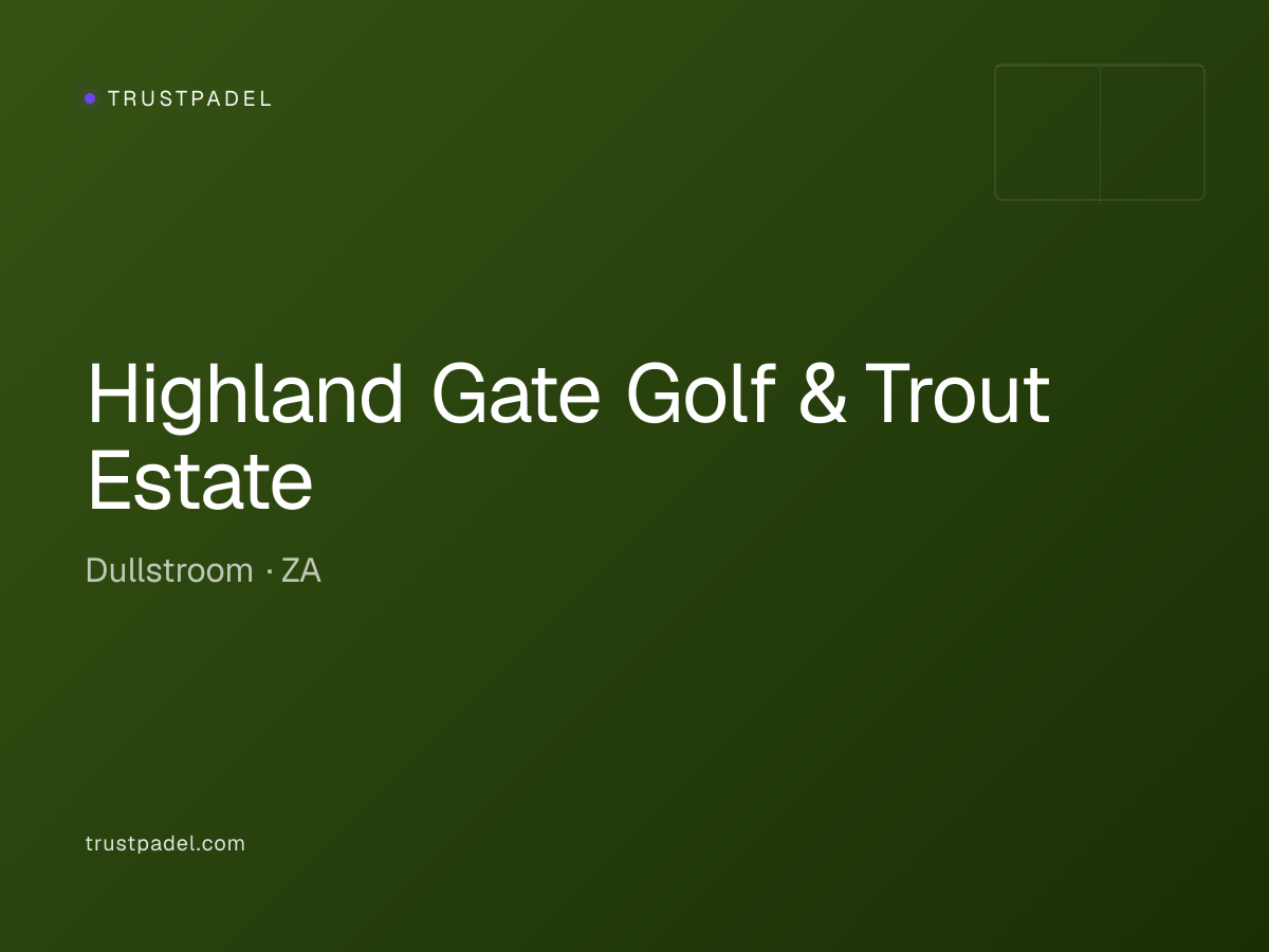 Highland Gate Golf & Trout Estate padel club