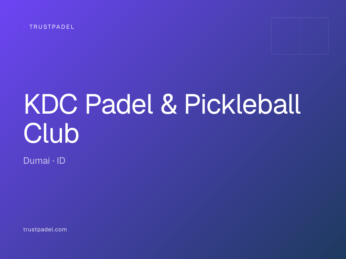 KDC Padel & Pickleball Club padel club