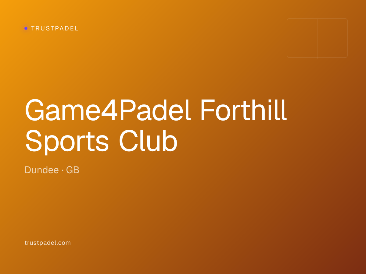 Game4Padel Forthill Sports Club padel club