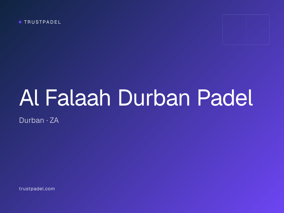 Al Falaah Durban Padel padel club