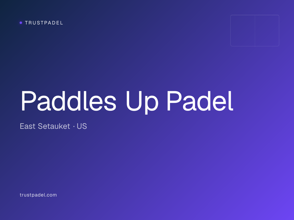 Paddles Up Padel padel club