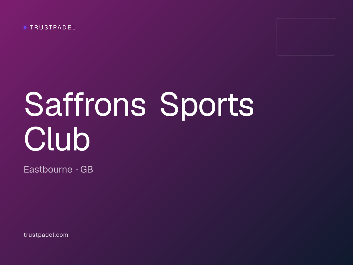 Saffrons Sports Club padel club