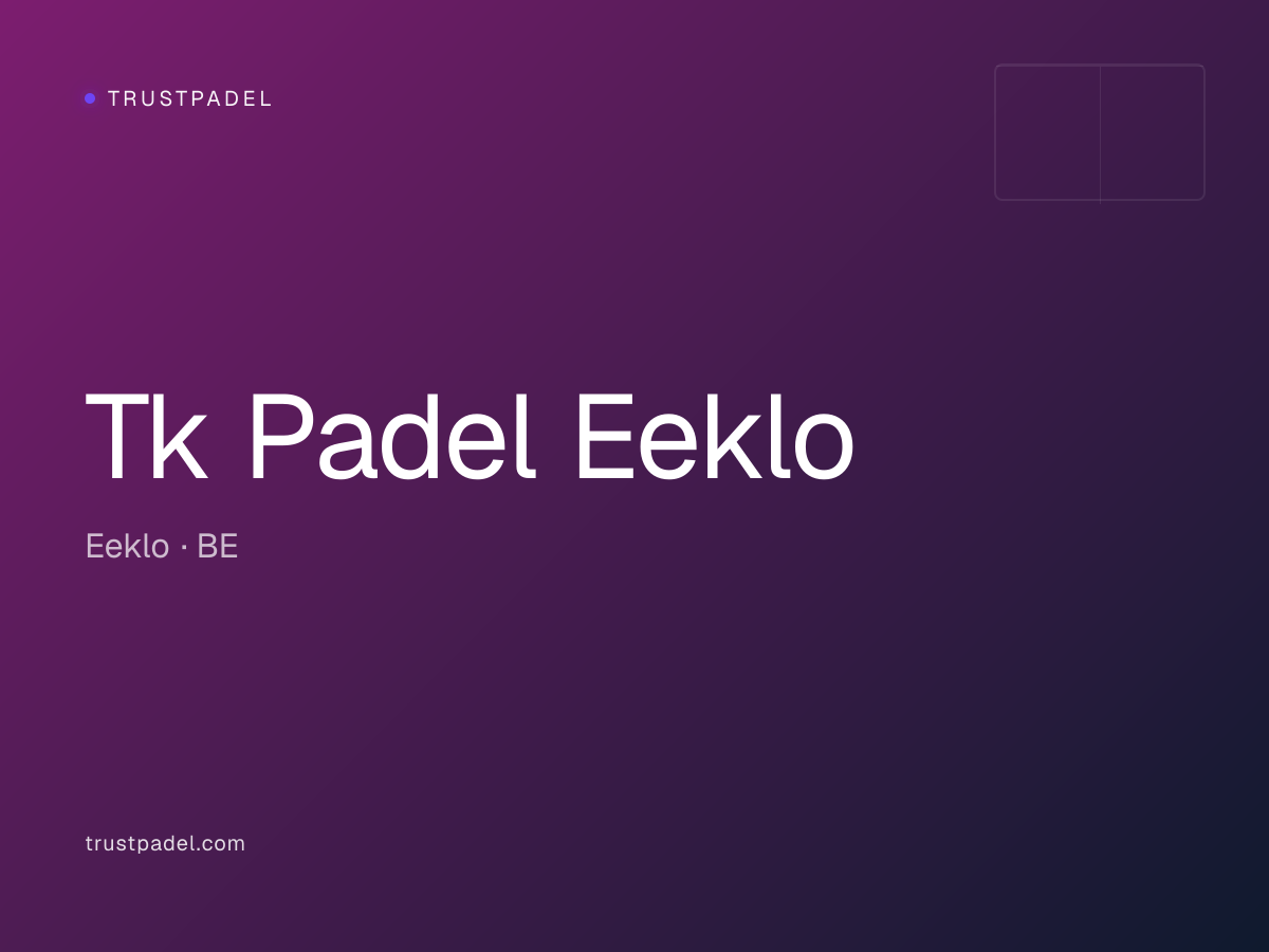 Tk Padel Eeklo padel club