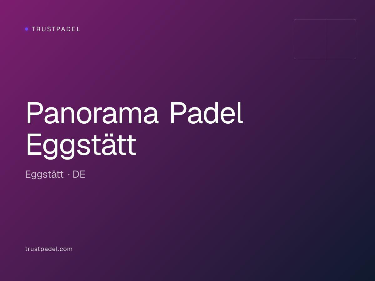 Panorama Padel Eggstätt padel club