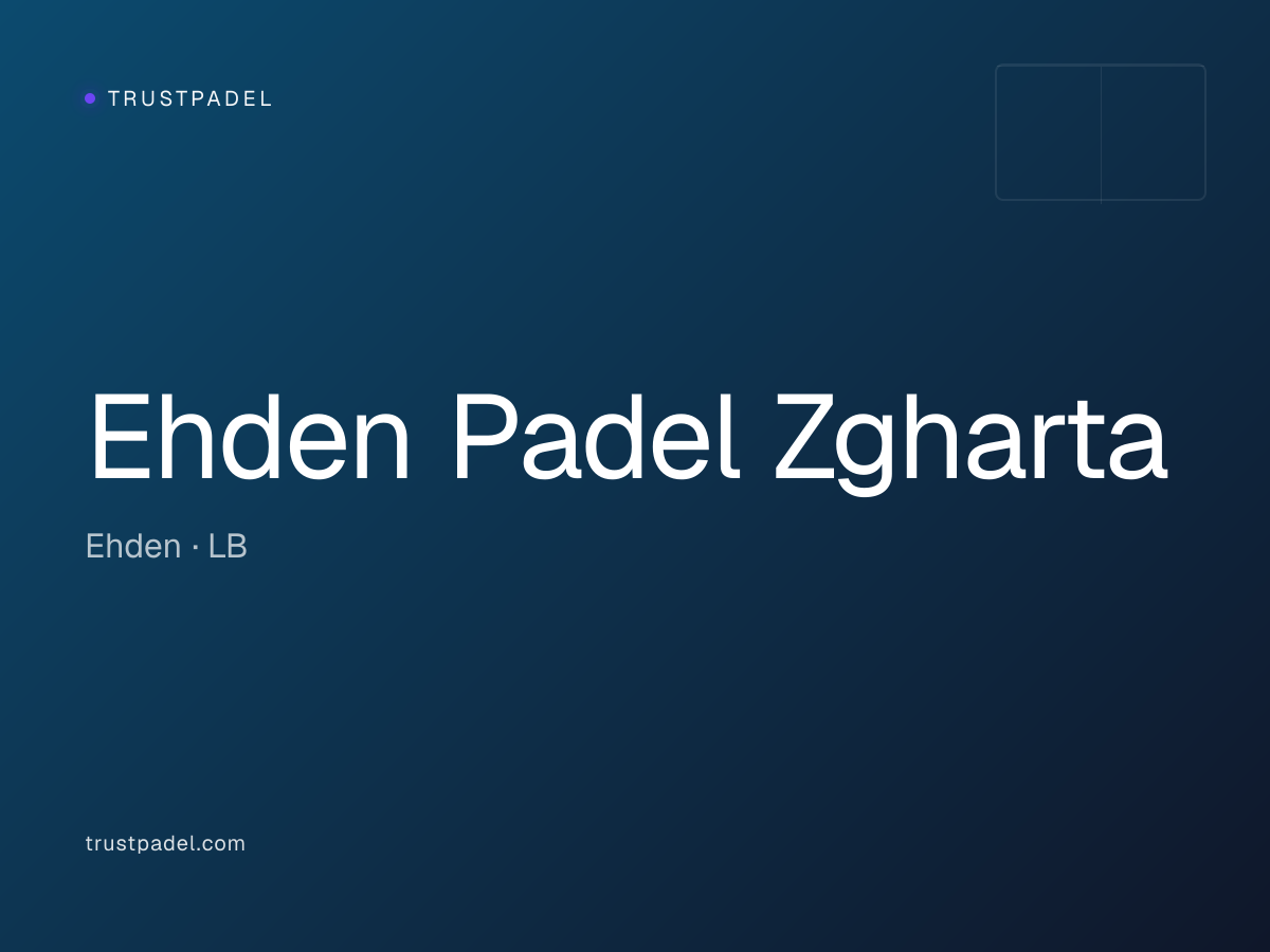 Ehden Padel Zgharta padel club