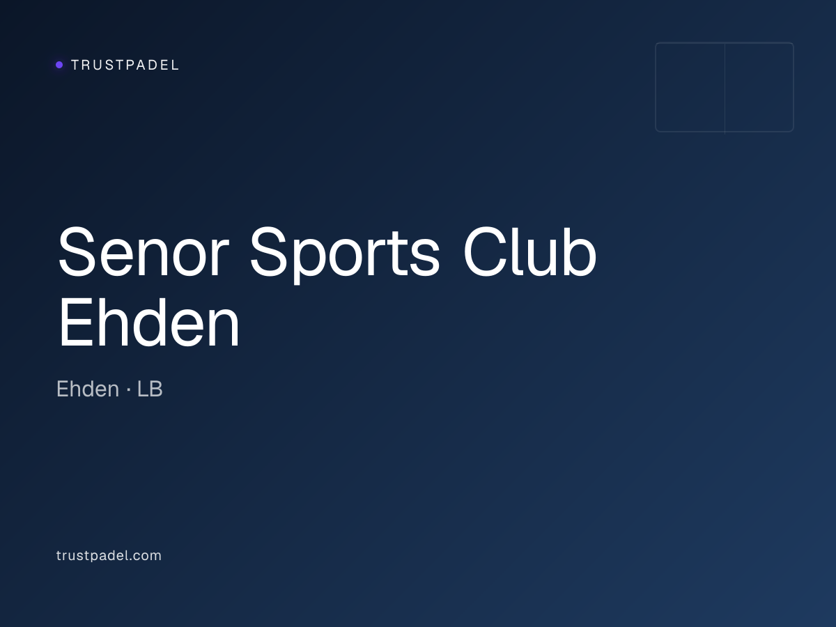 Senor Sports Club Ehden padel club