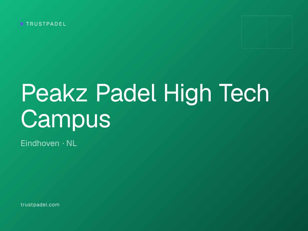 Peakz Padel High Tech Campus padel club