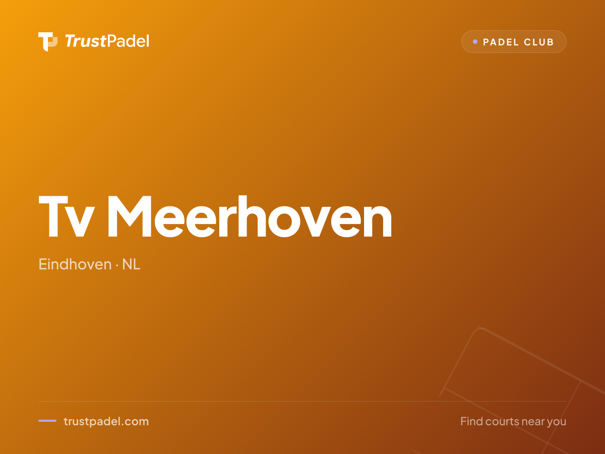 Tv Meerhoven padel club