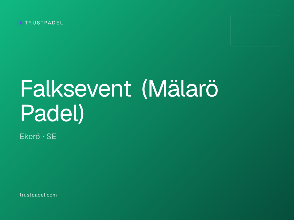 Falksevent (Mälarö Padel) padel club