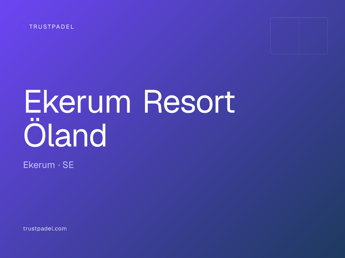 Ekerum Resort Öland padel club