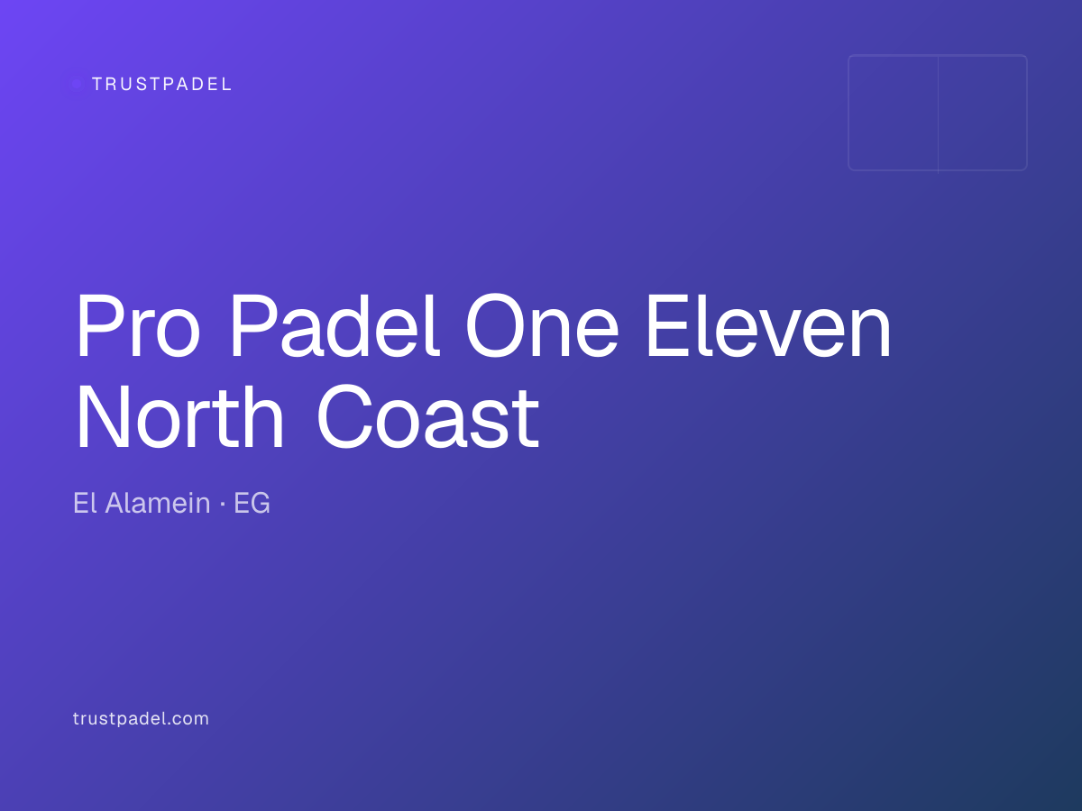 Pro Padel One Eleven North Coast padel club
