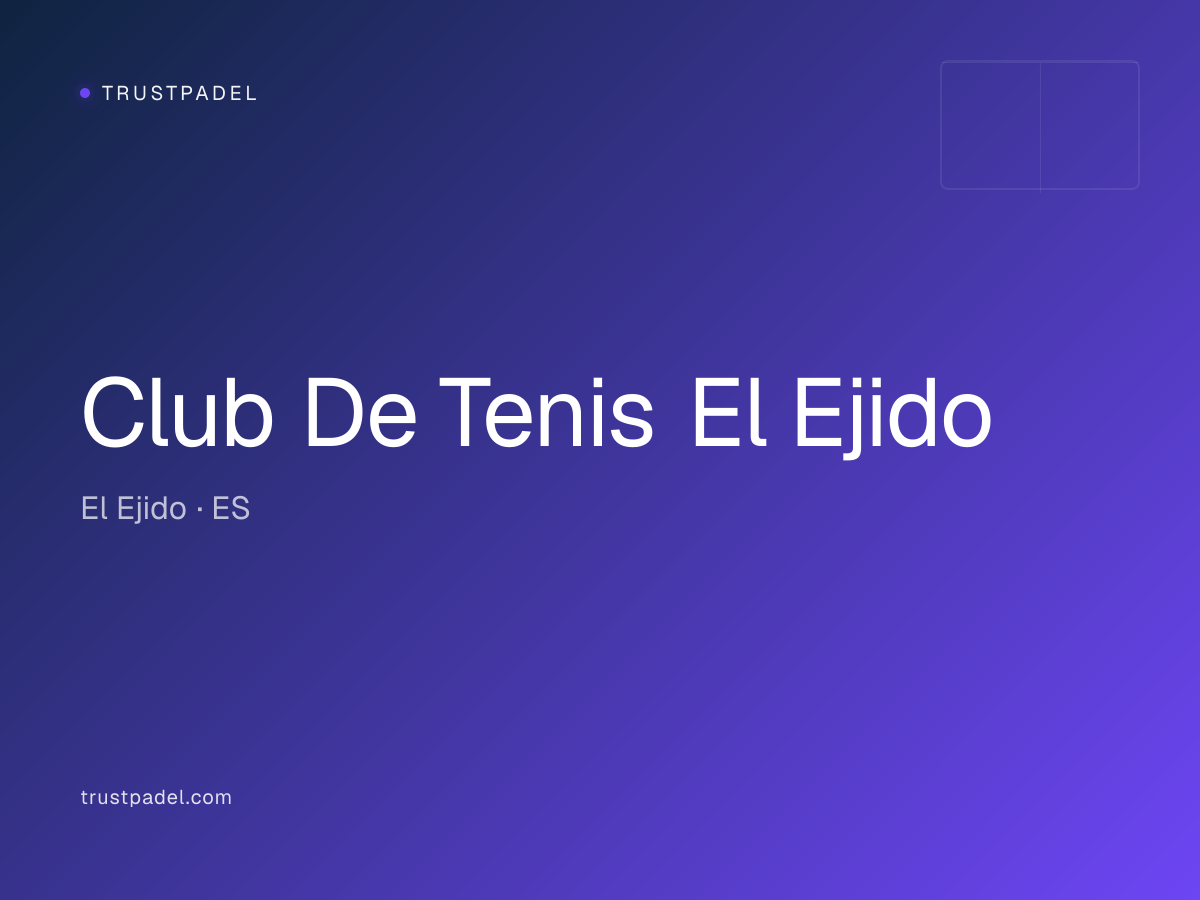 Club De Tenis El Ejido padel club